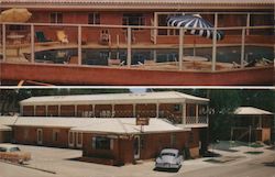 Chateau Motel - Two Views Postcard