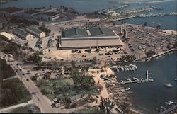 Exposition Building and Marinas at Dinner Key Miami, FL Postcard Postcard Postcard