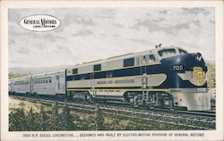 2000 H.P. Diesel Locomotive Locomotives Postcard Postcard Postcard