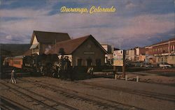 Narrow Gauge Train Durango, CO Bob Petley Postcard Postcard Postcard