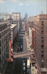 Wisconsin Ave. Looking West Milwaukee, WI Postcard Postcard Postcard