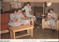 WAF Day Room, Lackland Air Force Base San Antonio, TX Postcard Postcard Postcard