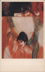 Confidences, Le Secret by Jean Valadie, Dover Gallery Postcard