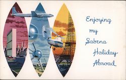 Sabena Belgian World Airlines Postcard