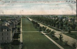 Birds-Eye of Infantry Quarters, Fort Snelling, Twin Cities St. Paul, MN Postcard Postcard Postcard