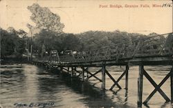 Foot Bridge Granite Falls, MN Postcard Postcard Postcard