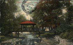 Rustic Bridge, Allens Creek Rochester, NY Postcard Postcard Postcard