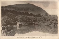 Cabin, Riverside Postcard