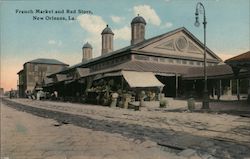 French Market and Red Store New Orleans, LA Postcard Postcard Postcard