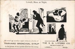 We Won't Go Another Night Without Harvard Bronchial Syrup Postcard