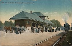 O. & W. R. R. Depot Postcard