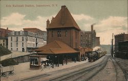 Erie Railroad Station Jamestown, NY Postcard Postcard Postcard