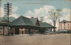 New York Central and Hudson River Railroad Station Postcard