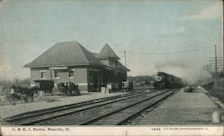 Chicago and Eastern Illinois Railroad Depot Rossville, IL Postcard Postcard Postcard