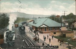 New Lackawanna Station Owego, NY Postcard Postcard Postcard