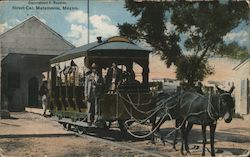 Street Car, Matamoros Postcard