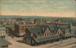 Bird's Eye View Showing Catskill Mts. in the Distance Postcard