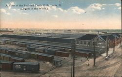 View of the Largest Railroad Yards in the World Postcard