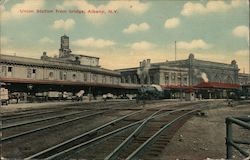 Union Station from Bridge Albany, NY Postcard Postcard Postcard