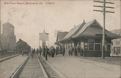 Big Four Depot Nokomis, IL Postcard Postcard Postcard