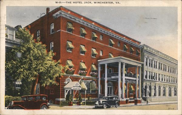 Hotel Jack Winchester, VA Postcard