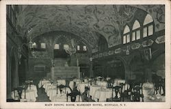 Main Dining Room, Markeen Hotel Postcard