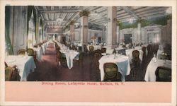 Dining Room, Lafayette Hotel Buffalo, NY Postcard Postcard Postcard