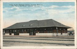 Union Pacific Passenger Station Laramie, WY Postcard Postcard Postcard