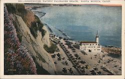 Lighthouse, Pacific Palisades Beach Postcard