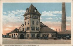 Boston and Maine Railroad Station Postcard