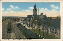 Union Pacific Station, Track Side Postcard