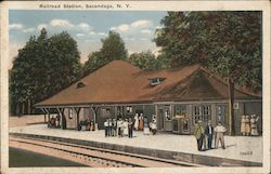 Railroad Station Postcard