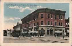 Marble Bldg., Main and Wall St. Fort Scott, KS Postcard Postcard Postcard