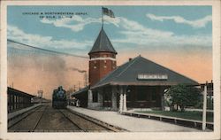 Chicago & Northwestern Depot Dekalb, IL Postcard Postcard Postcard