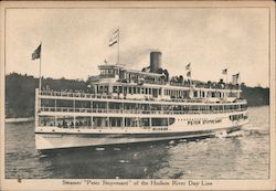 Steamer "Peter Stuyvesant" Of The Hudson River Day Line Steamers Postcard Postcard Postcard