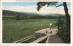 The First Tee On The Brandon Country Club Course Vermont Postcard Postcard Postcard