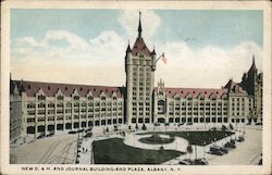 New D. & H. Journal Building and Plaza Albany, NY Postcard Postcard Postcard