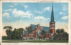 St. Agnes Church Cohoes, NY Postcard Postcard Postcard