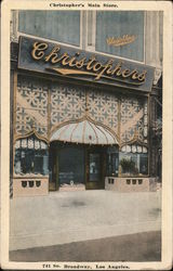 Christopher's Main Store - 741 South Broadway Los Angeles, CA Postcard Postcard Postcard