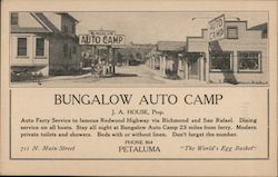 Bungalow Auto Camp Postcard