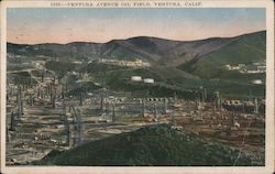 Ventura Avenue Oil Field Postcard