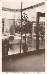 Patio, Fourth Floor - Magnin Department Store Los Angeles, CA Postcard Postcard Postcard