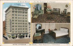 Hotel Governor - Popular Priced in the Center of Things San Francisco, CA Postcard Postcard Postcard