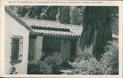 One of the Bungalows at Arrowhead Springs Hotel Postcard