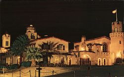 Scotty's Castle at Night Death Valley, CA Postcard Postcard Postcard