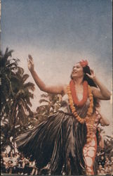 Hula Dancer Postcard