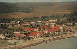 Bird's Eye View of Beautiful King & Prince Hotel St. Simons, GA Postcard Postcard Postcard