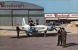 The 1960 Beechcraft B95 Travel Air Aircraft Postcard Postcard Postcard