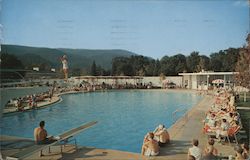 Outdoor Swimming Pool - The Greenbrier Resort Postcard