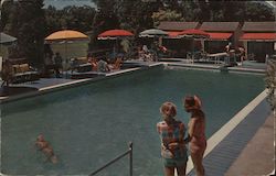 Swimming Pool at the Thousand Island Club Alexandria Bay, NY Postcard Postcard Postcard